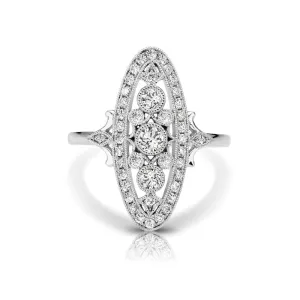 14kt Gold 1/20 ct tw Vintage Ring F VS Diamonds