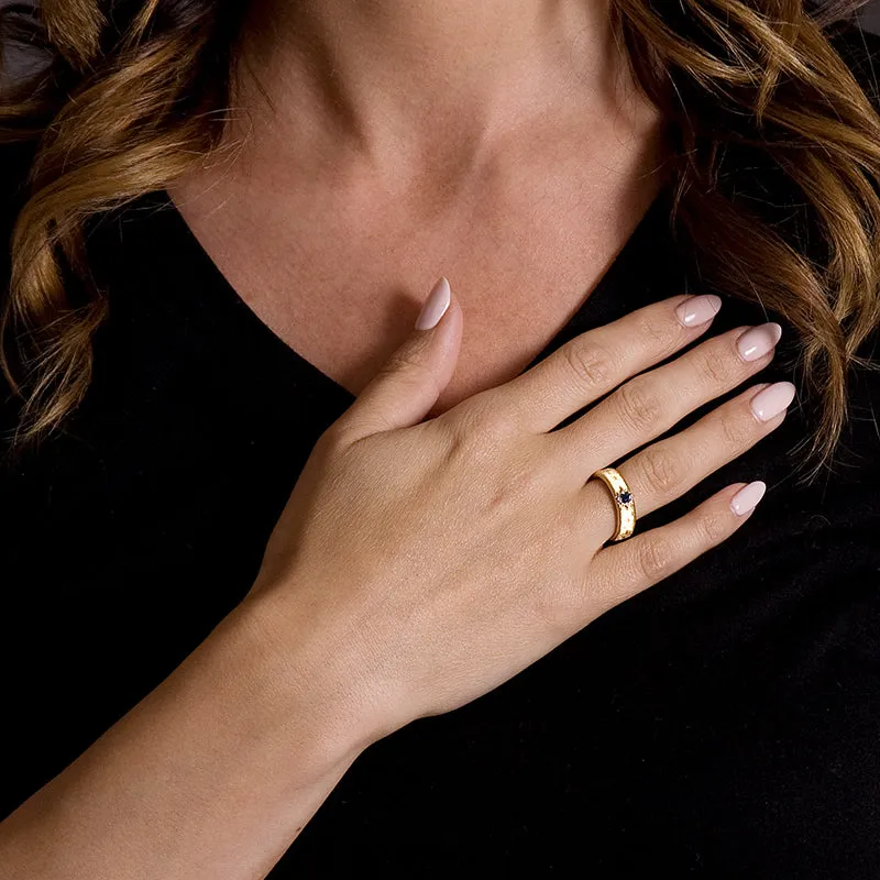 14kt Gold 18kt gold  Italian Style Ring F VS Diamonds