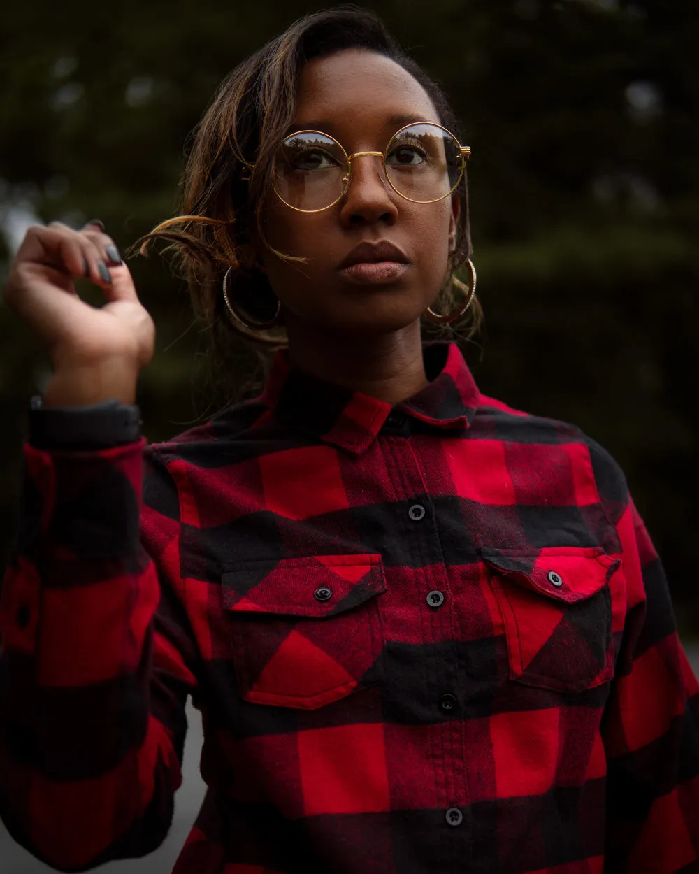 All Things Work Together Adult Plaid Shirt