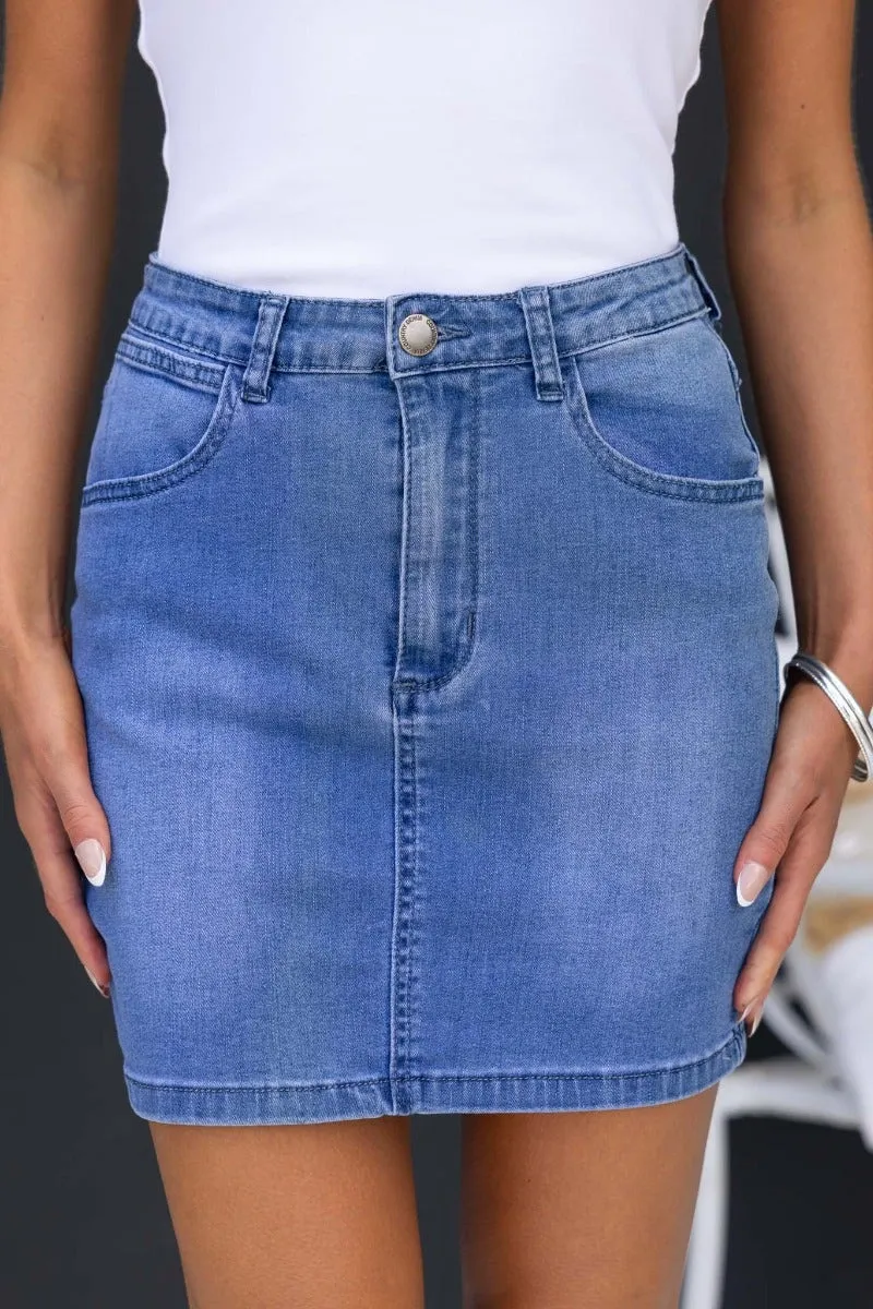 Alley Denim Skirt