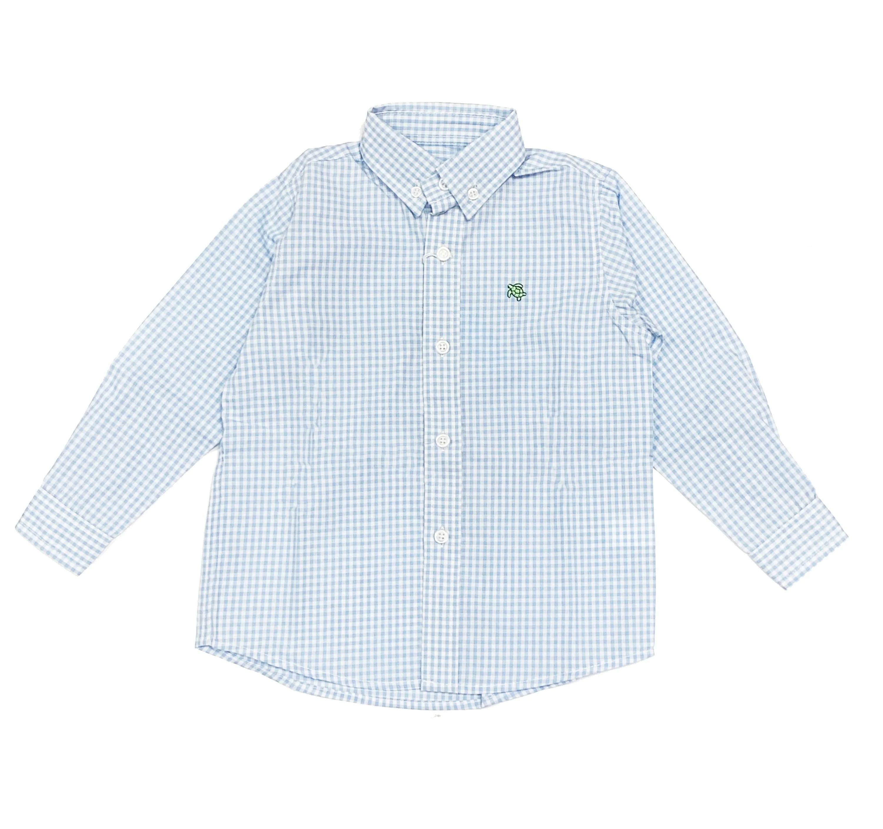Bailey Boys Button Down Shirt - Blue Check