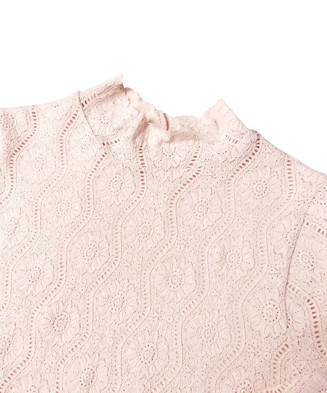 BENECIA 12 Lace Puff T - Indie Pink