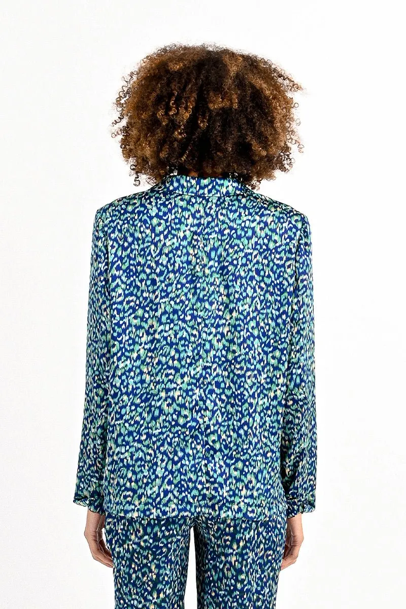 BLUE PRINT CROSS-OVER BLAZER