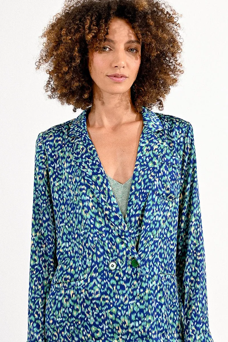 BLUE PRINT CROSS-OVER BLAZER