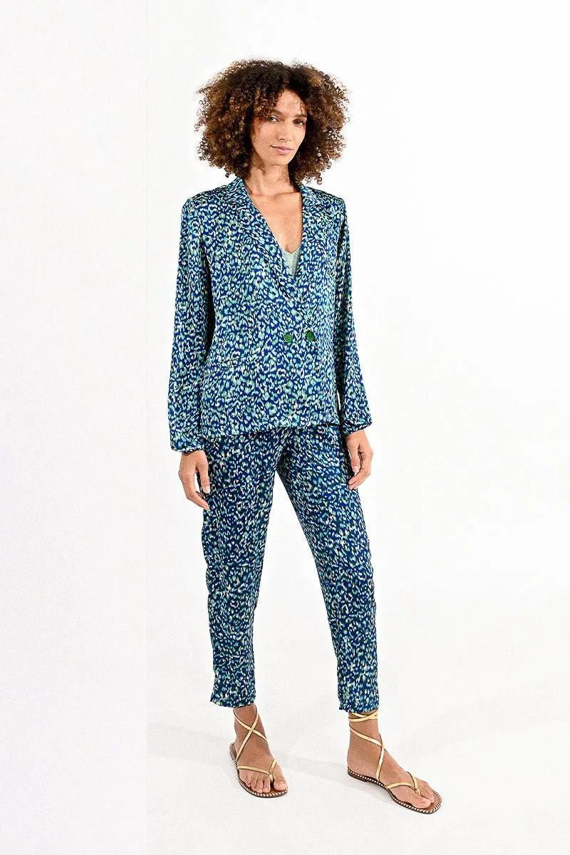 BLUE PRINT CROSS-OVER BLAZER