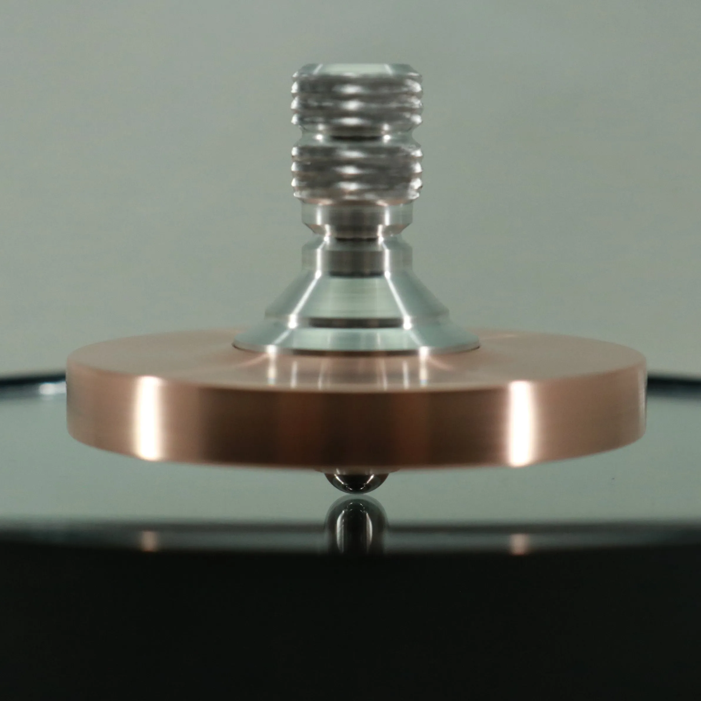Brushed Copper Big Ring Two Step