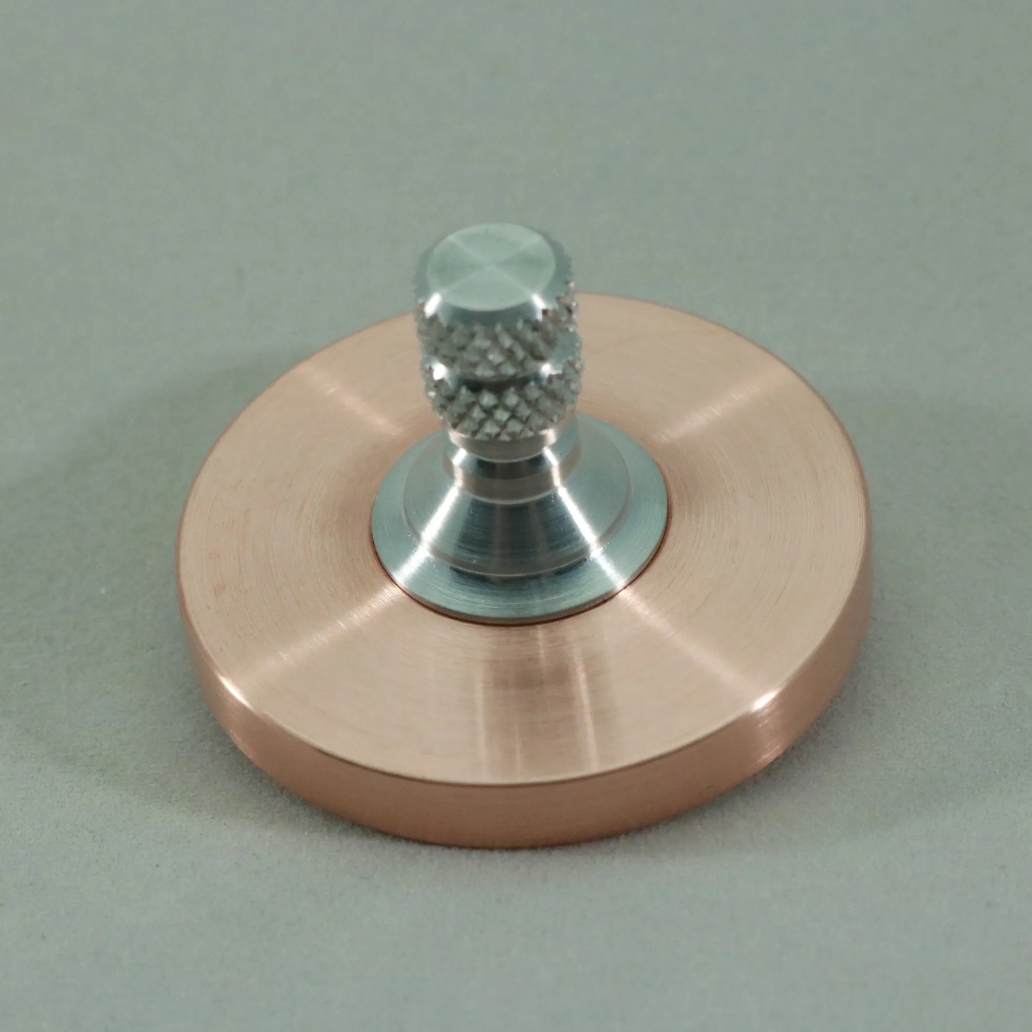 Brushed Copper Big Ring Two Step