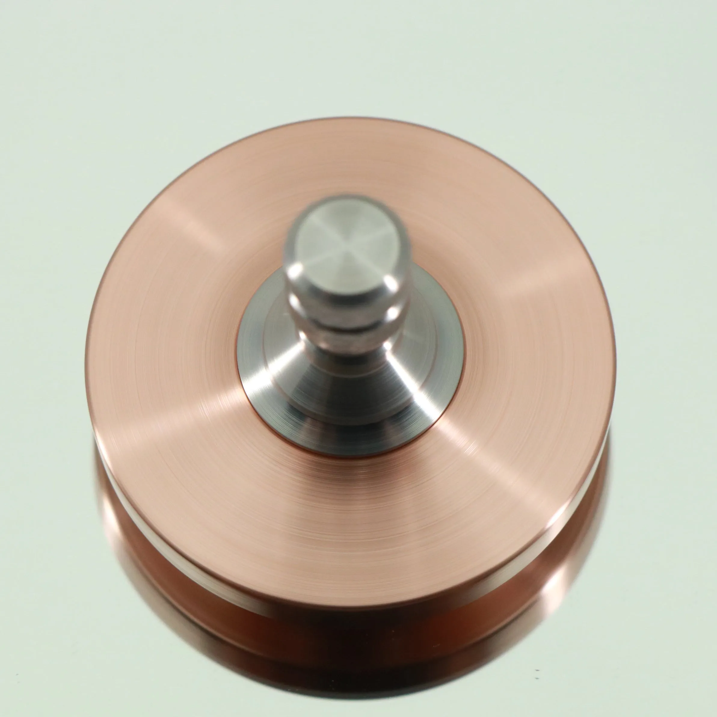 Brushed Copper Big Ring Two Step