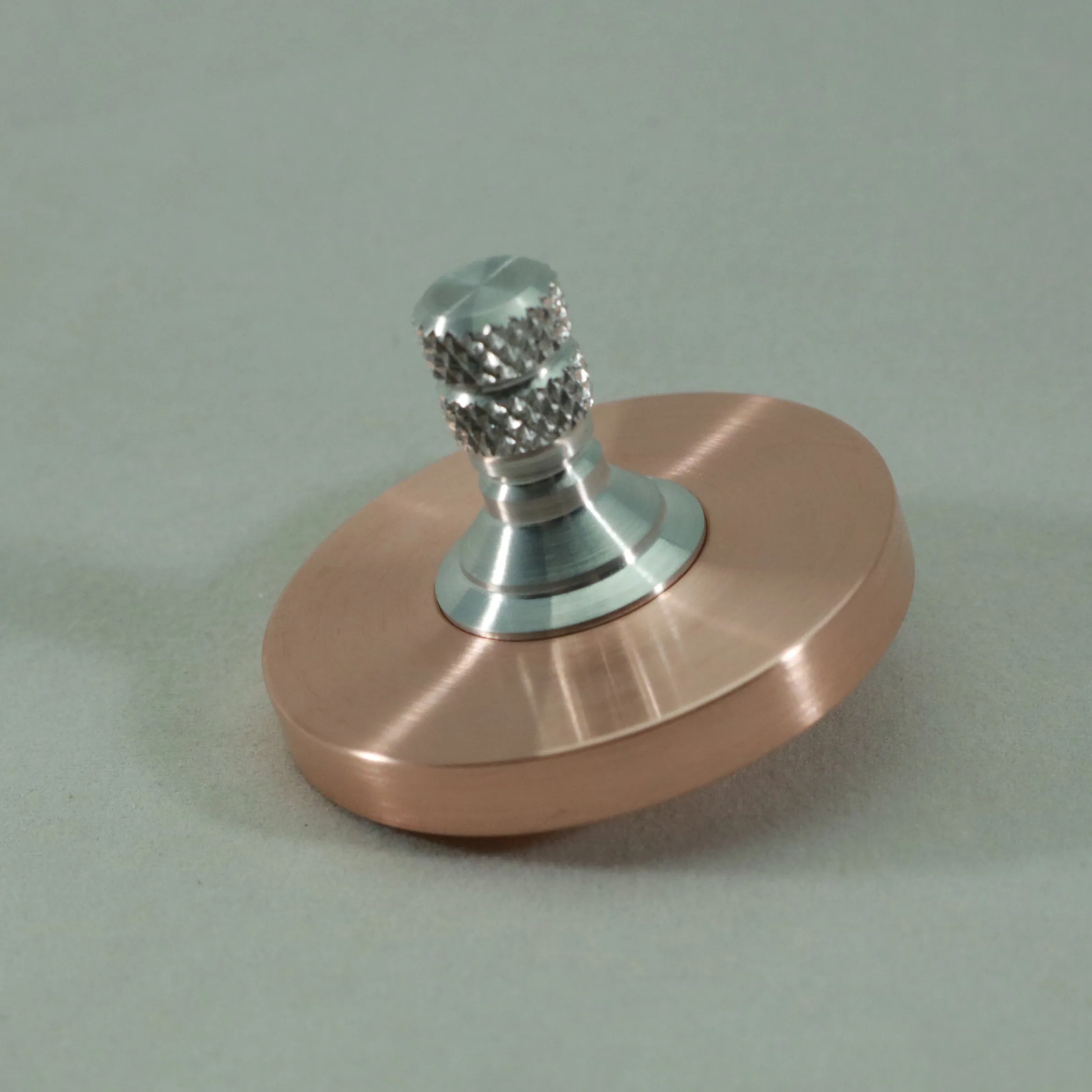 Brushed Copper Big Ring Two Step