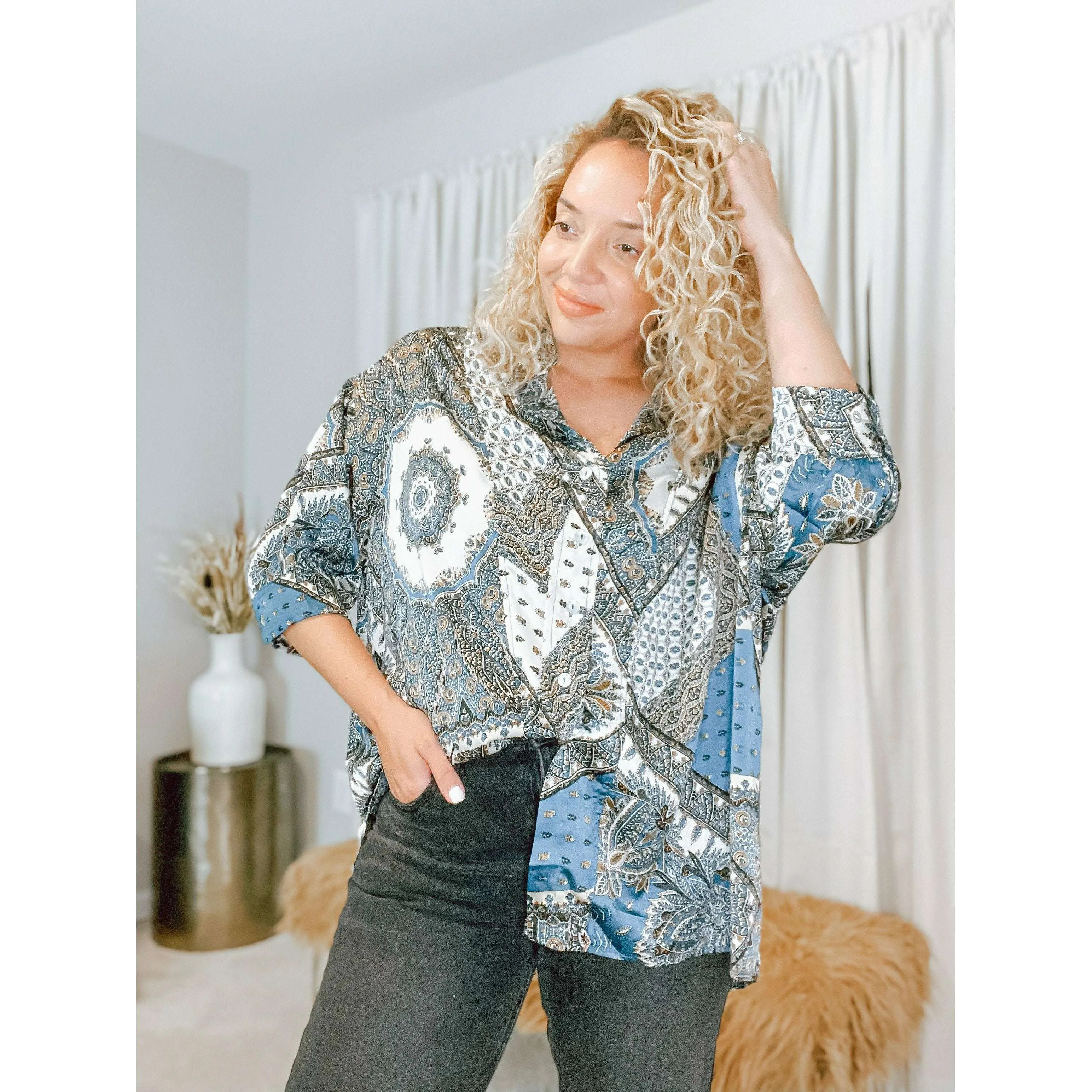 Carissa Top (Navy)