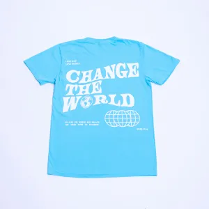Change the World T-Shirt - Aqua