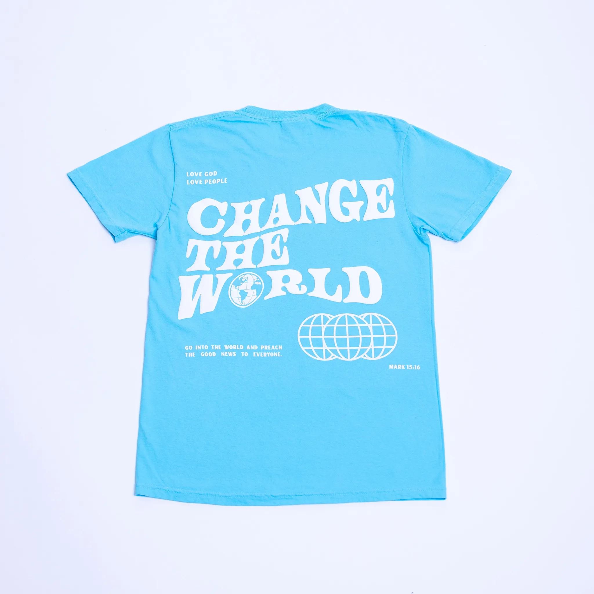Change the World T-Shirt - Aqua