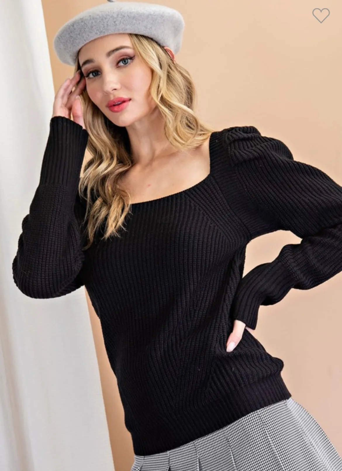 Chelsea Puff Sleeve Sweater