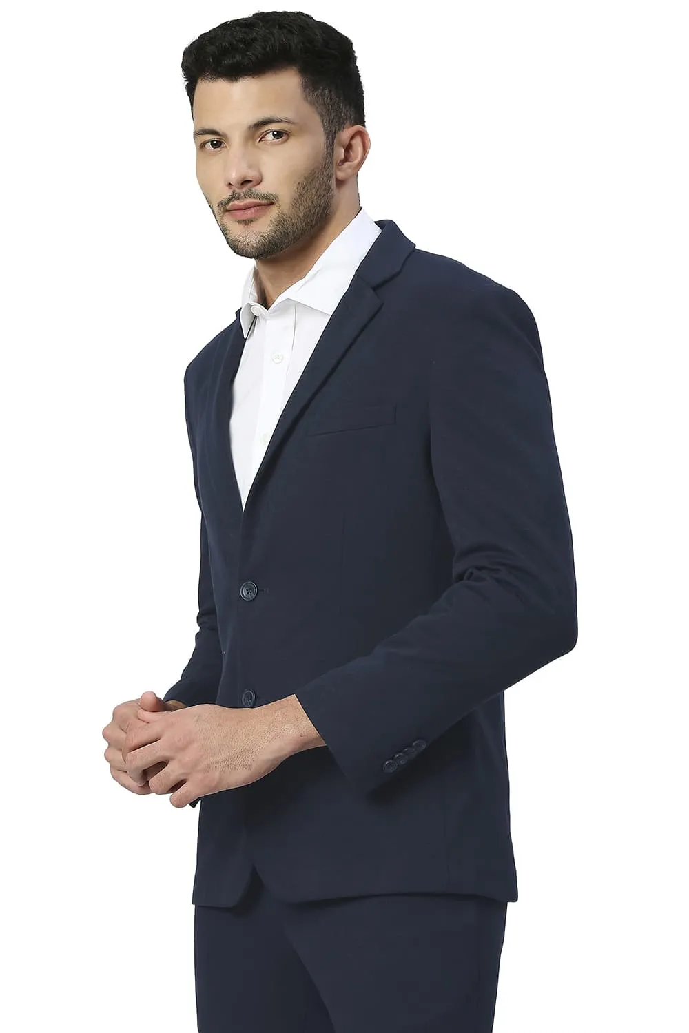 Comfort Fit Poly Rayon Stretch Knit Blazers