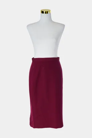 COVERS Burgundy Pencil Skirt