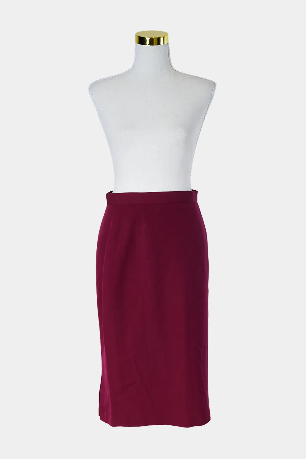 COVERS Burgundy Pencil Skirt