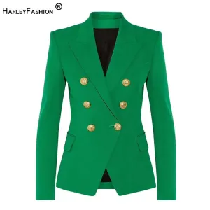 Double Breast Plus Size Blazers