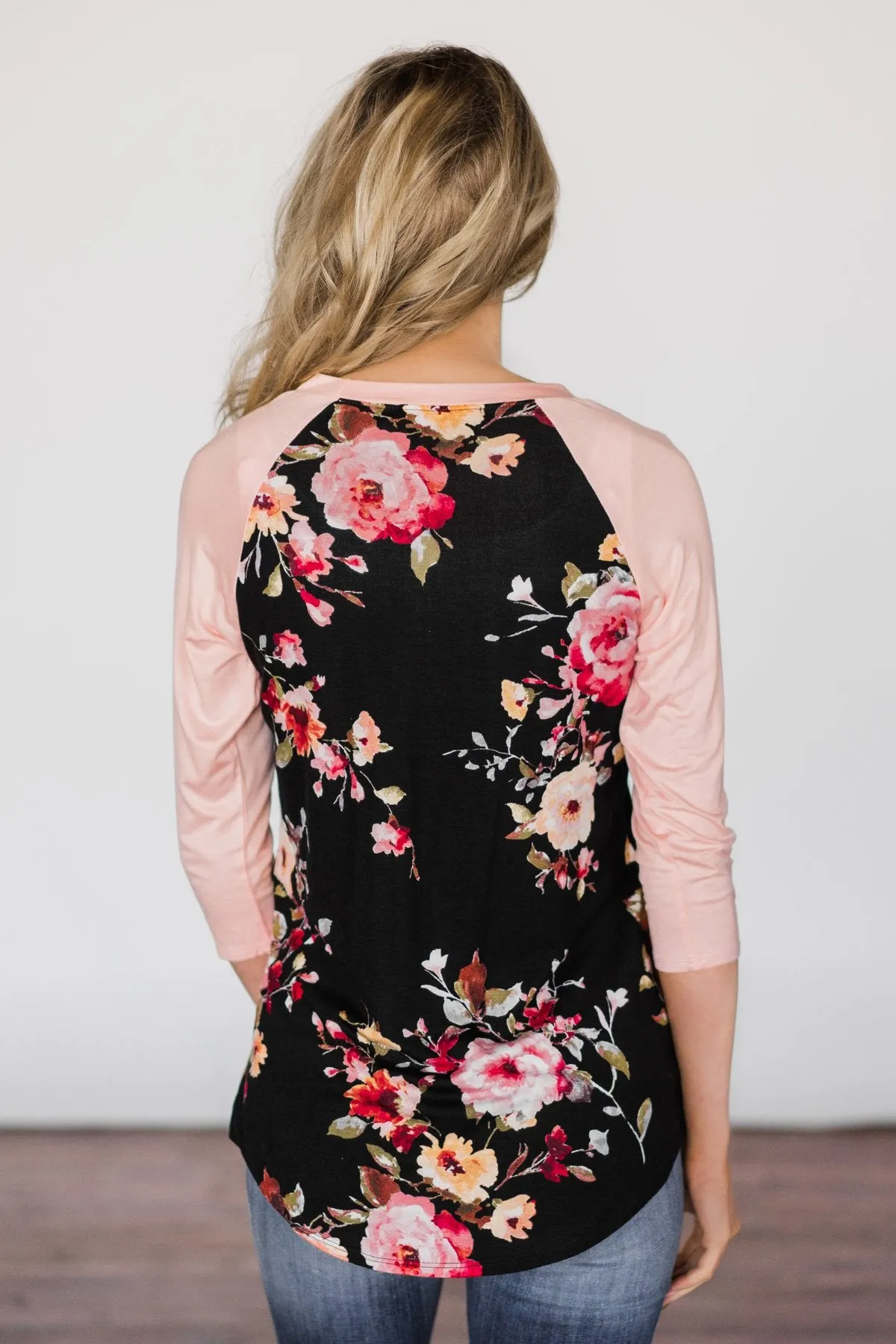 Dreams Of You Baseball Top - Light Pink