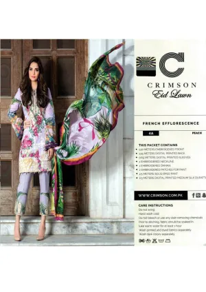 Eid dresses 2017 lawn dress crimson Model#Eid 271