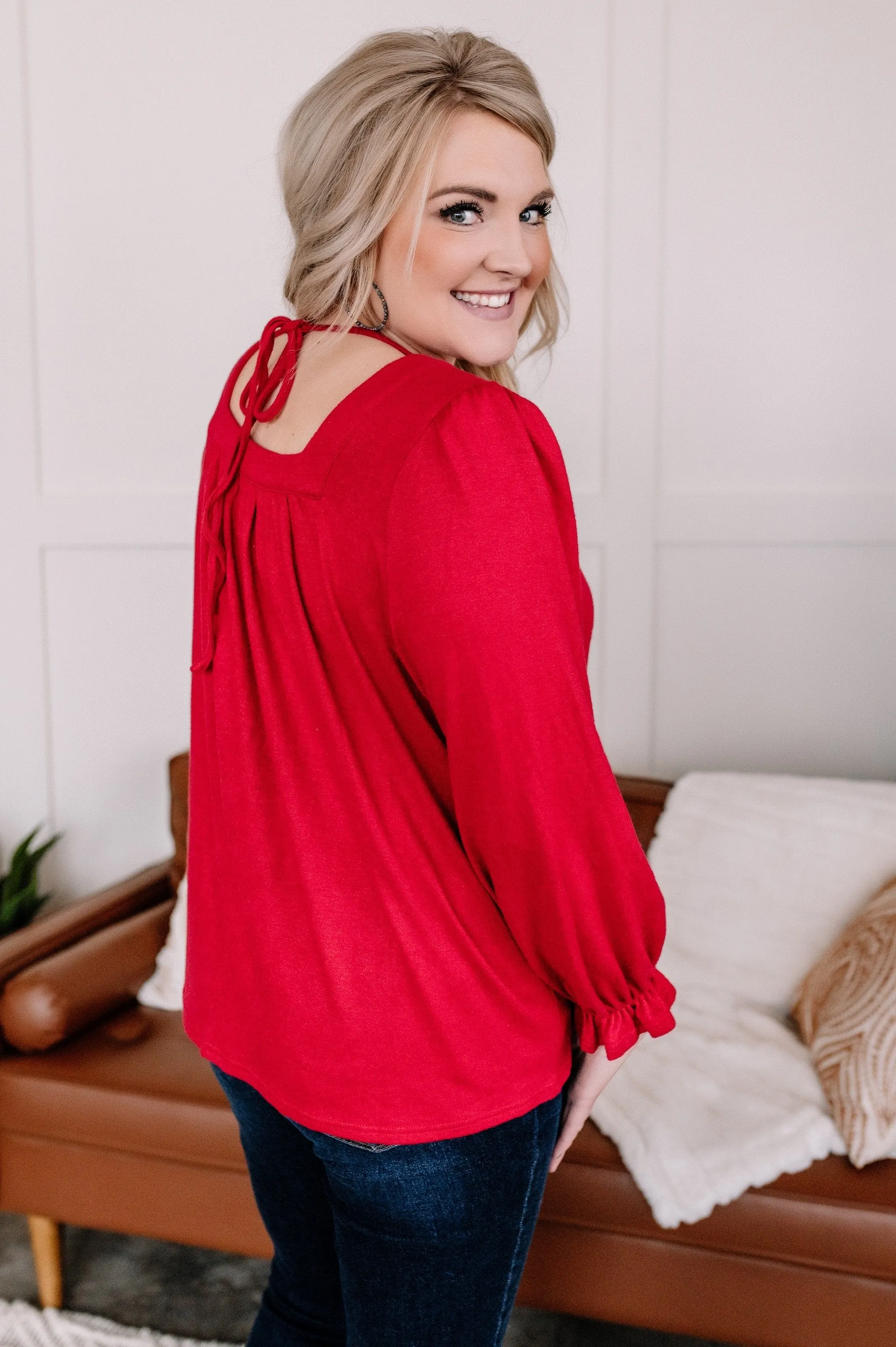Find Your Way Back Button Down Sweater In Christmas Morning