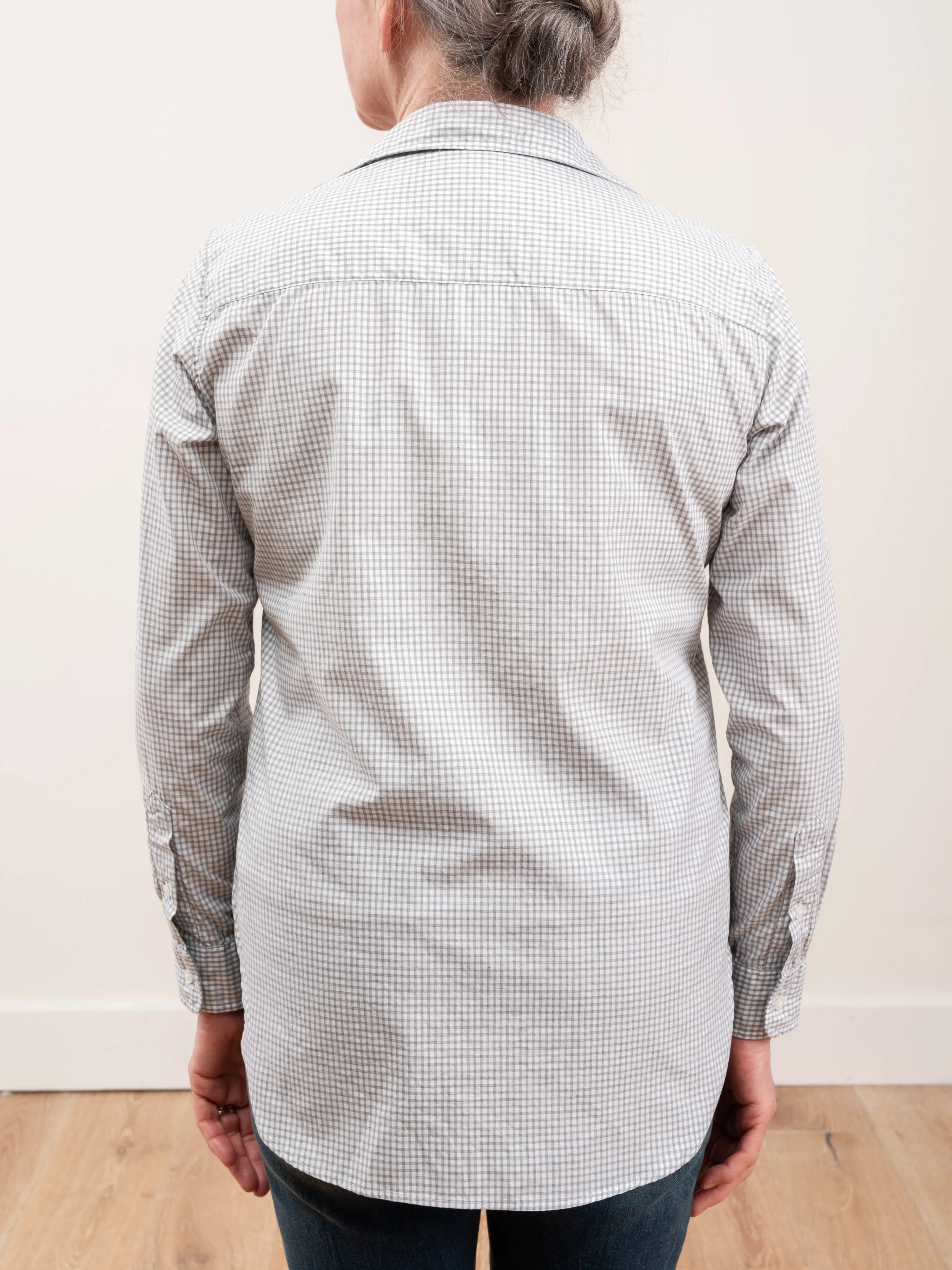 frank shirt - mini grey check