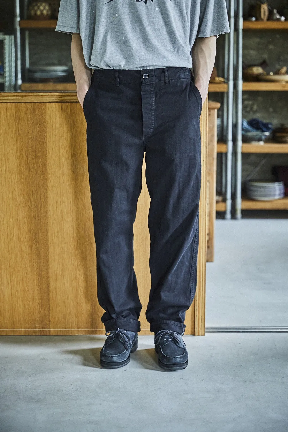 French Work Pants - Black