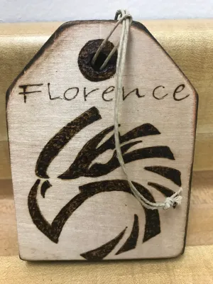 Handmade Wood Burned Gift Tags
