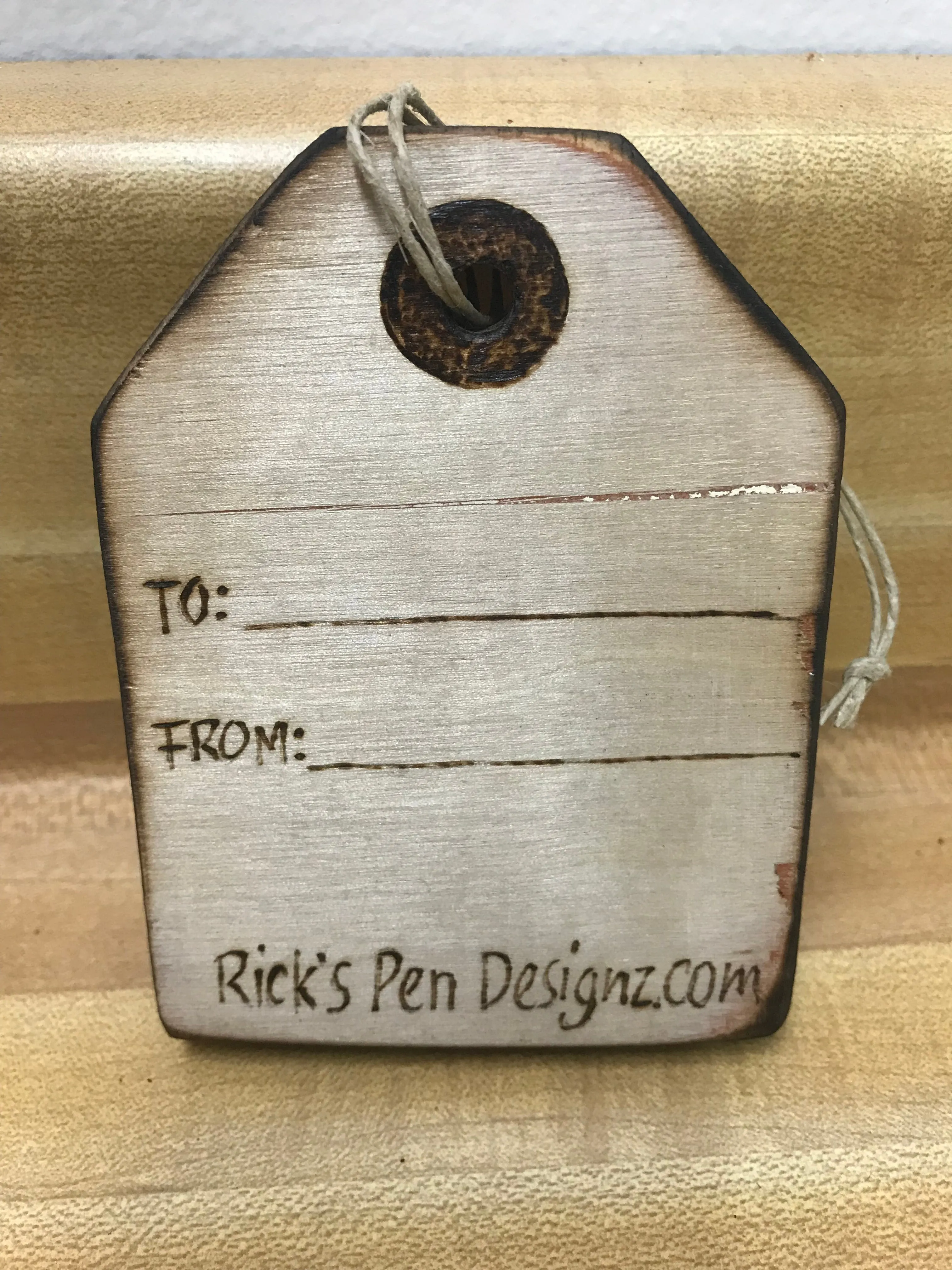 Handmade Wood Burned Gift Tags