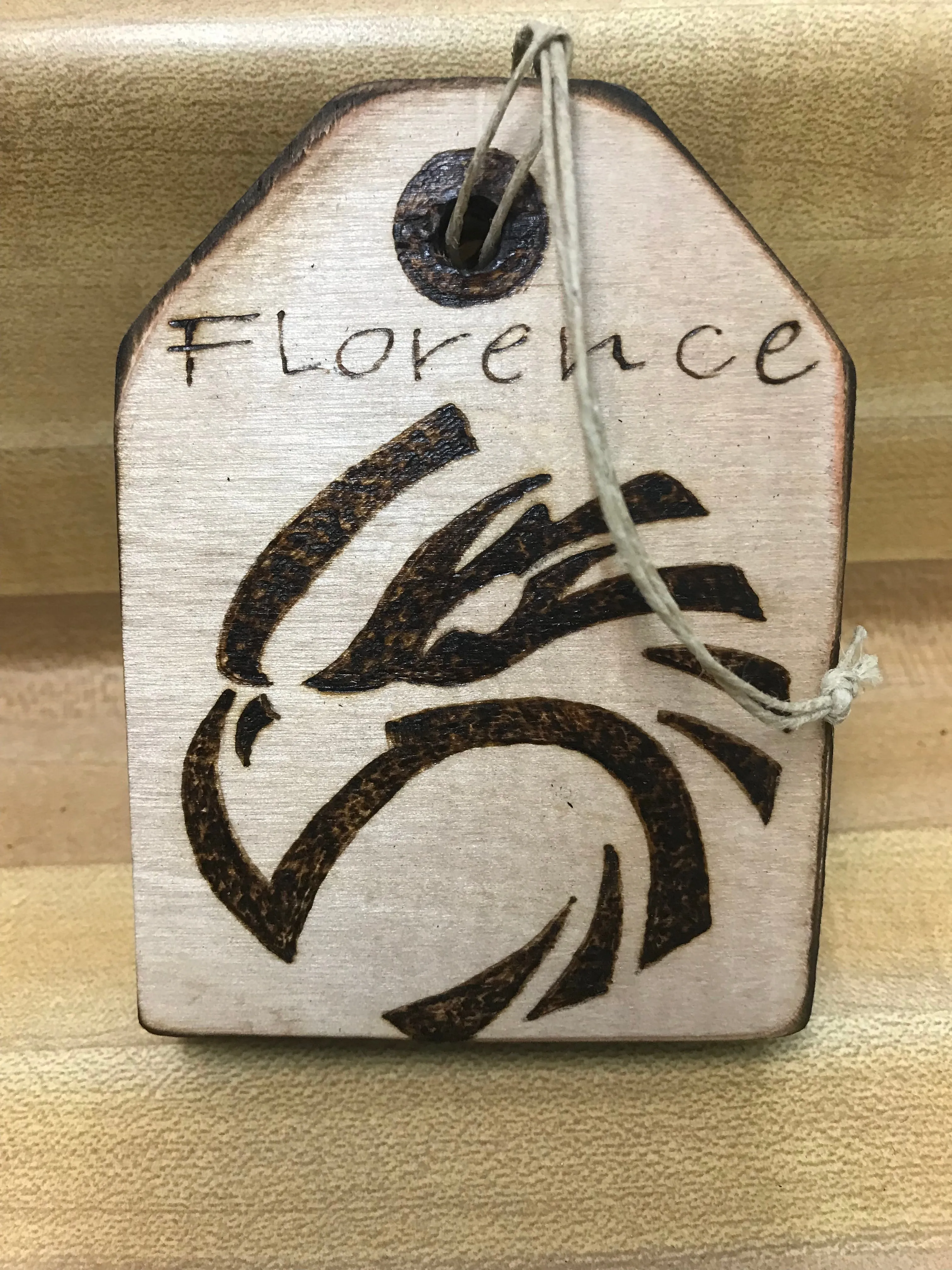 Handmade Wood Burned Gift Tags