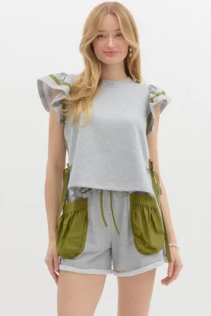 Heather Gray Top