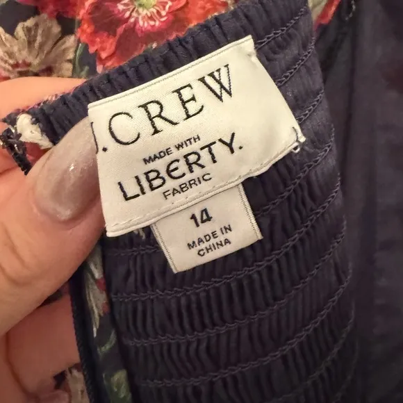 J.Crew x Liberty of London Mini Dress Size 14