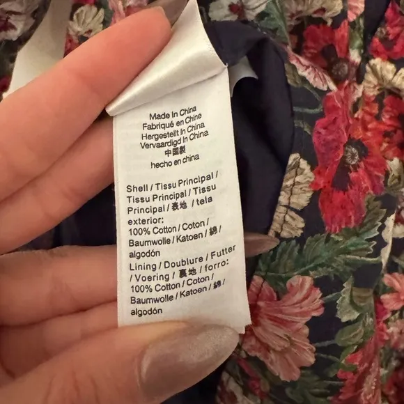 J.Crew x Liberty of London Mini Dress Size 14