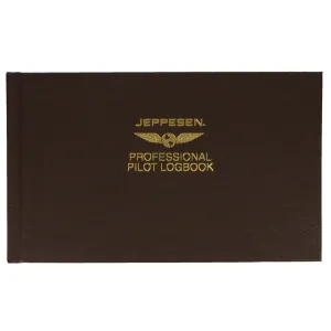 Jeppesen Professional Pilot Logbook JS506050 – Premium 256-Page Flight Record Book with 10-Year Annual Summaries