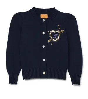 Kids Cotton Puff Sleeve Laursie Cardigan