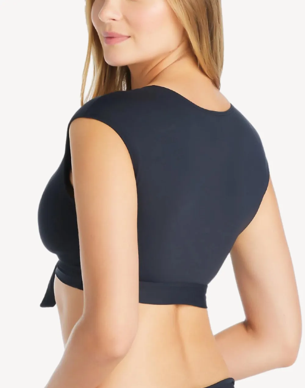 Kore Tie Front Cap Sleeve Bikini Top
