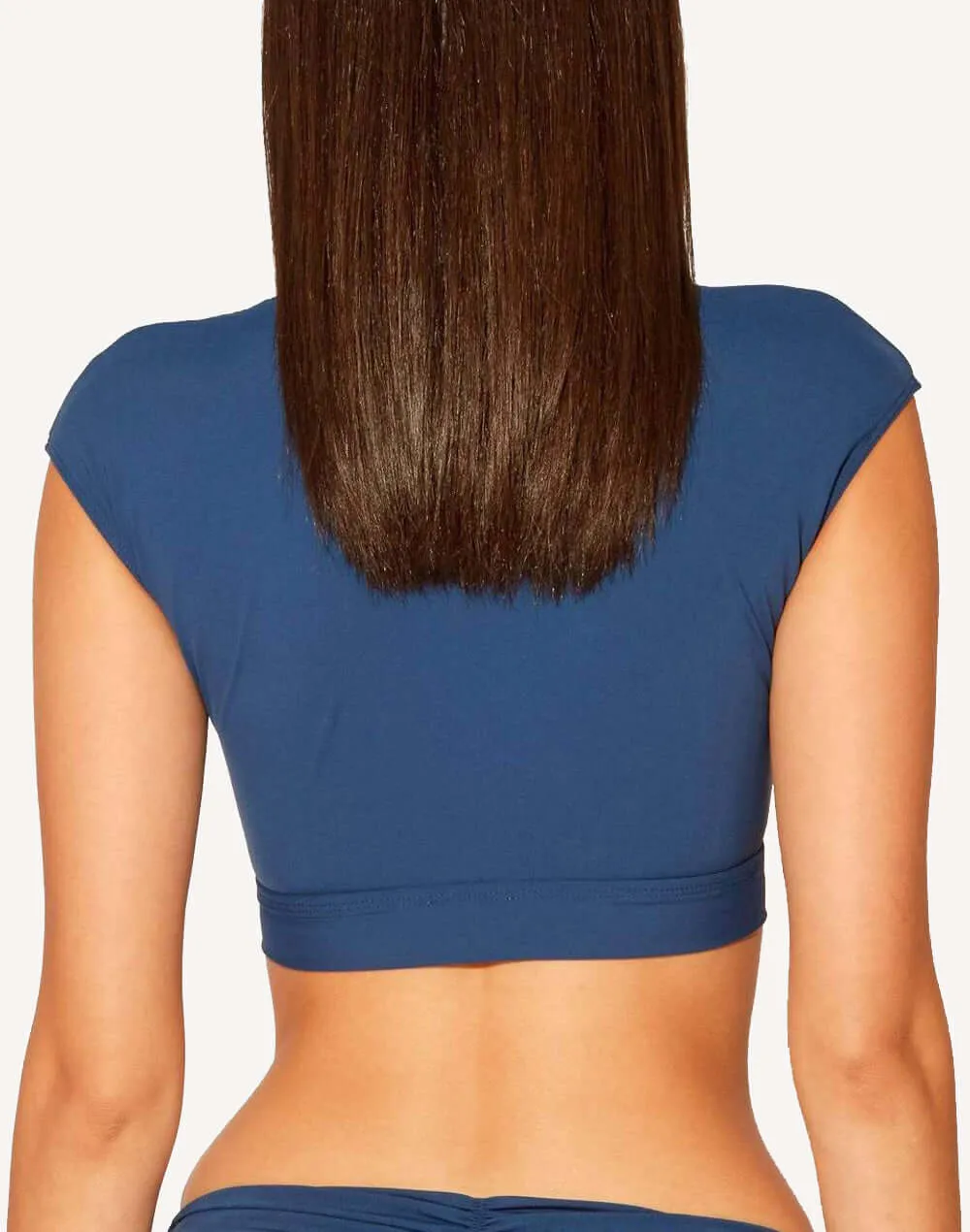 Kore Tie Front Cap Sleeve Bikini Top
