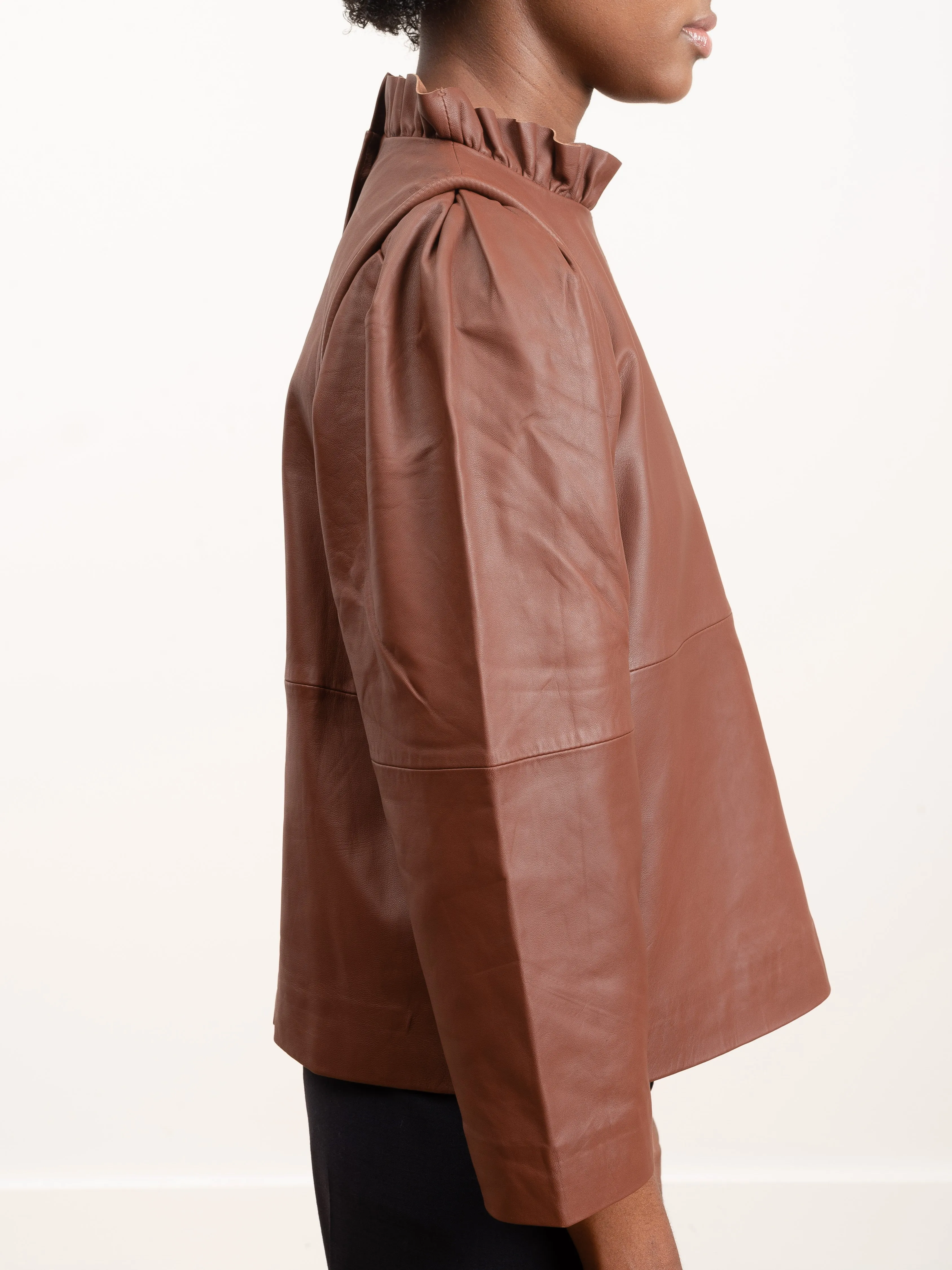 lidia leather top