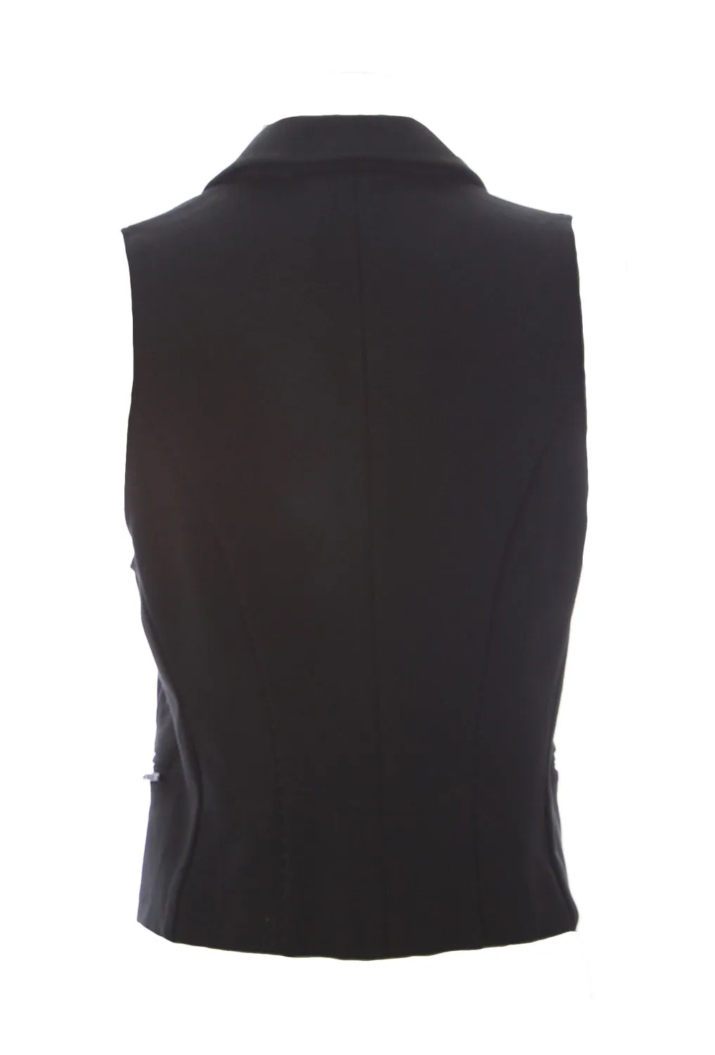 LIU JO Women's Black Button Down Vest 184301 IT Size 44 $170 NEW