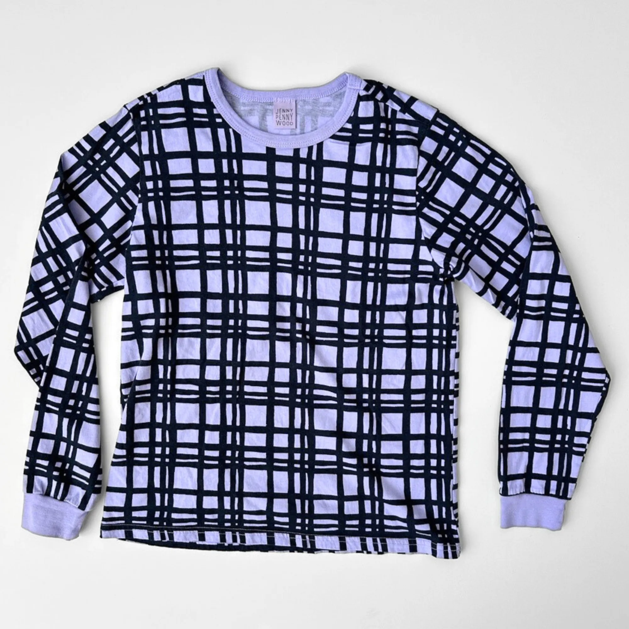 Long Sleeve T-Shirt - Darby in Midnight & Lilac Pop