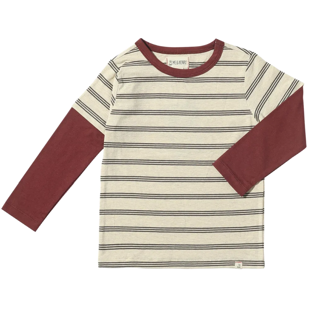 Me & Henry Mock Sleeve Tee