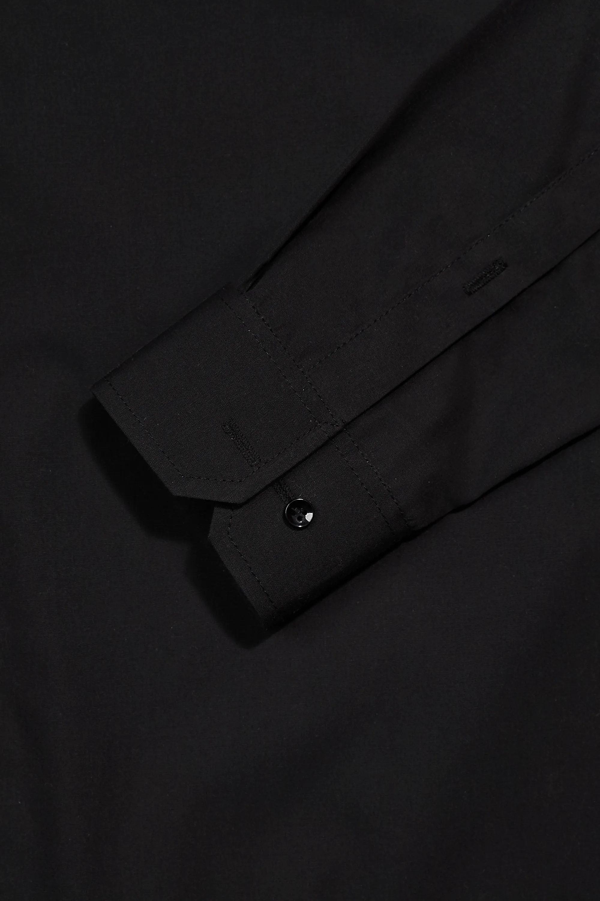 Men's Black Formal Shirt | Classic Office Wear by Leaf Clothing