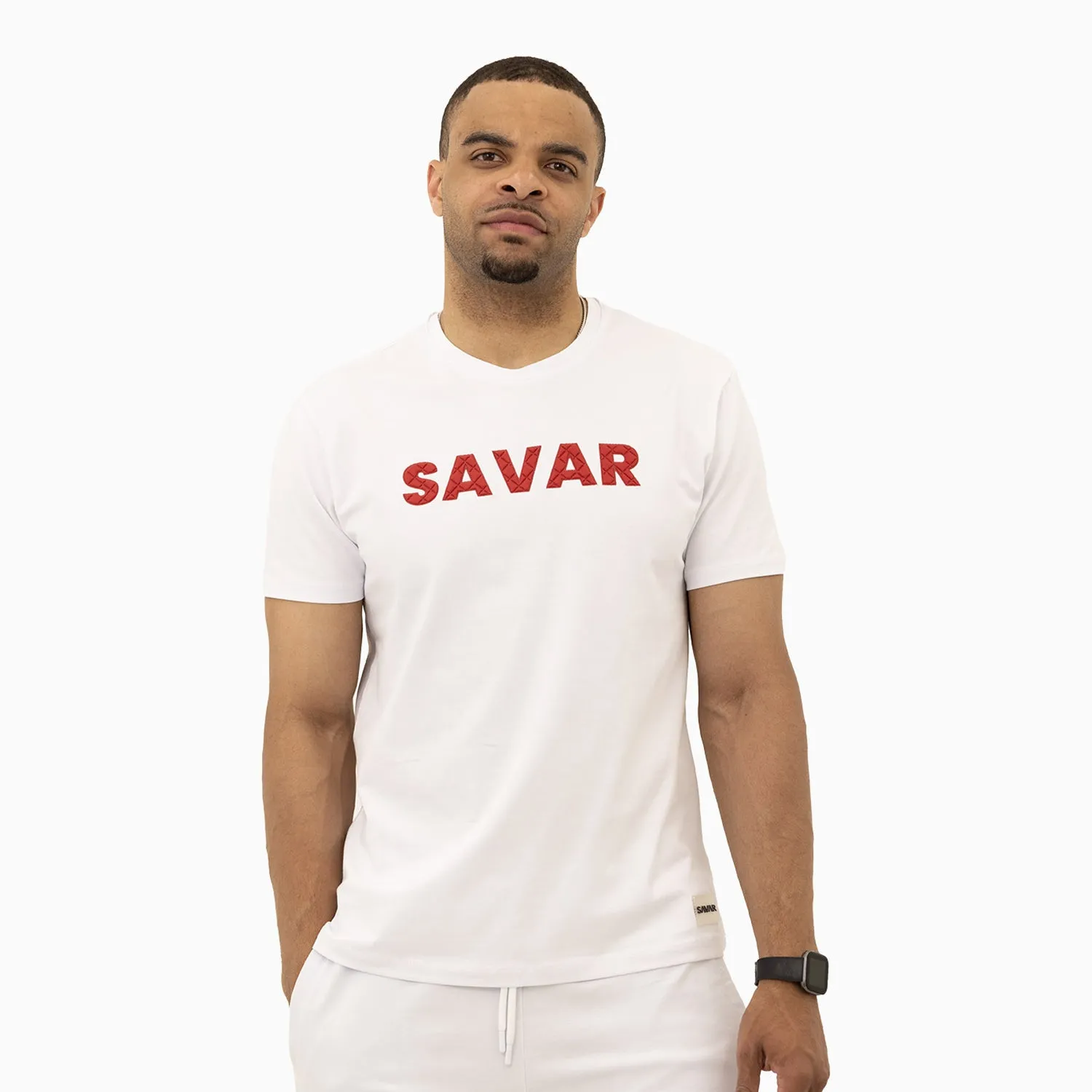 Men's Savar Bold Puff Print Short Sleeves T-Shirt