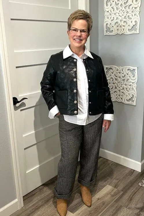 Mila Long Sleeve Button Down--2 COLORS