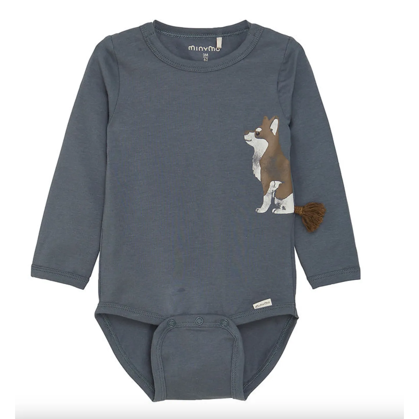 Minymo Long Sleeve Bodysuit - Stormy Weather