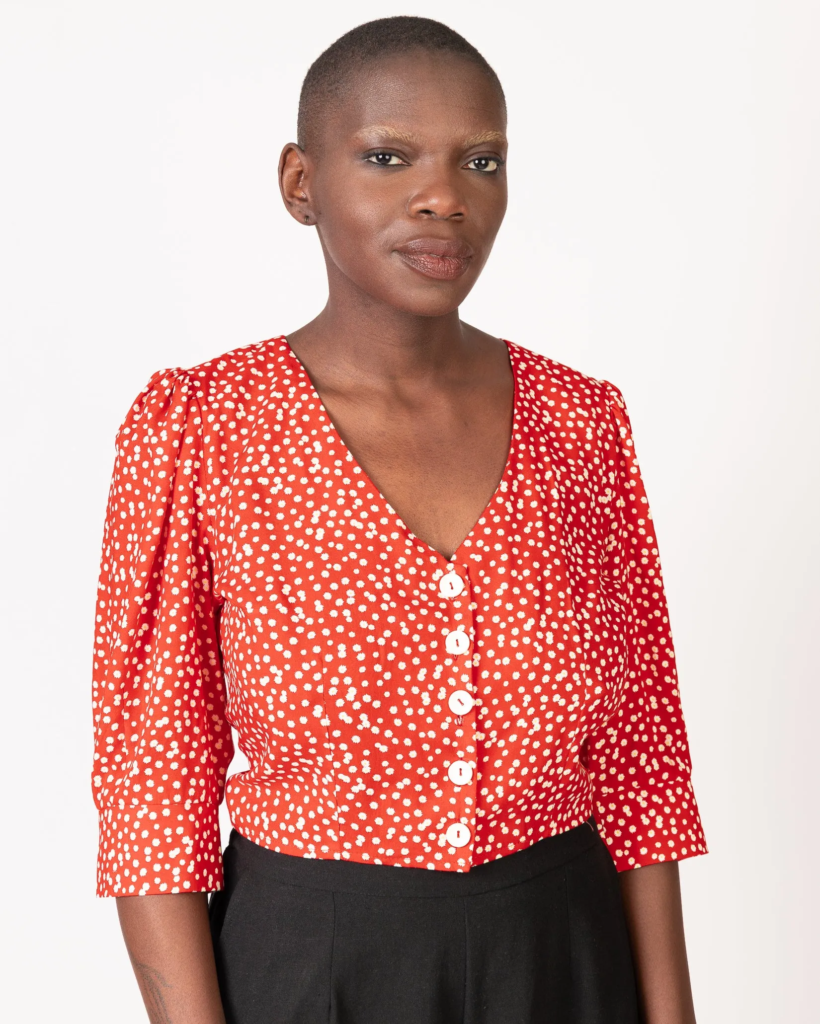 Monday Morning | Puff-Sleeved Blouse Bolero