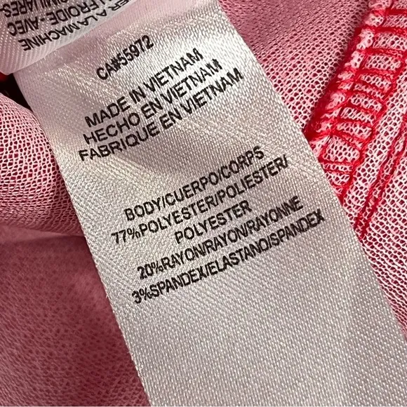 NEW Laundry by Shelli Segal Candy Pink Bodycon Sleeveless Dress