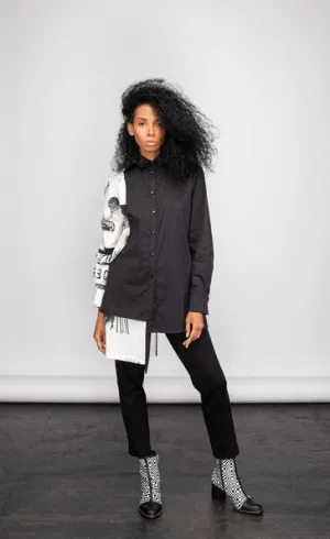 NY 77 Design Mixed Shirt