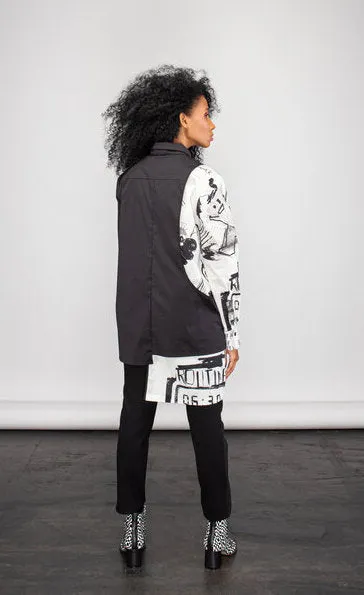 NY 77 Design Mixed Shirt