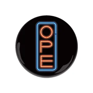 Ope Neon Sign Button