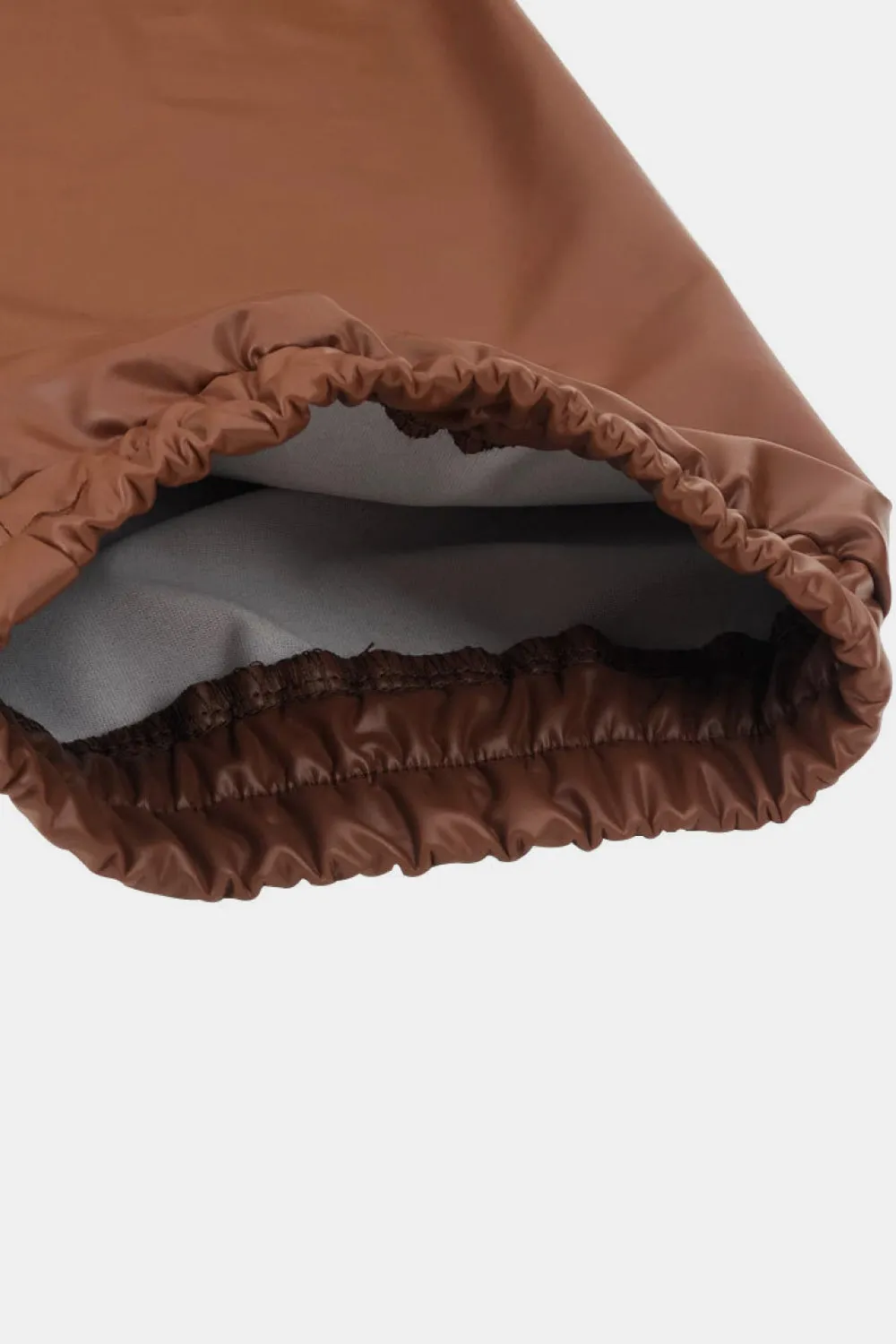 Plus Size Puff Sleeve and Drawstring Joggers Set